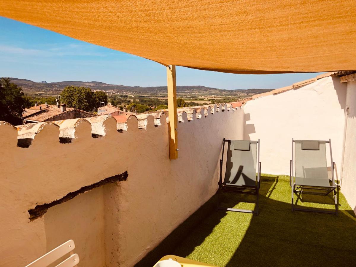 Appartement Au Dernier Etage Avec Terrasse Et Belle Vue Sur Nature Environnante Roujan 外观 照片